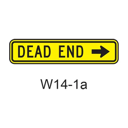Dead End (Directional) W14-1A 1