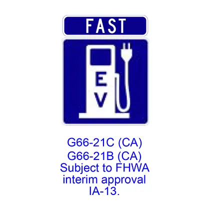 Fast Electric Vehicle Charging Station [Plaque] G66-21Cca 1