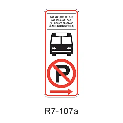 No Parking Bus Stop [Symbol] R7-107A 1