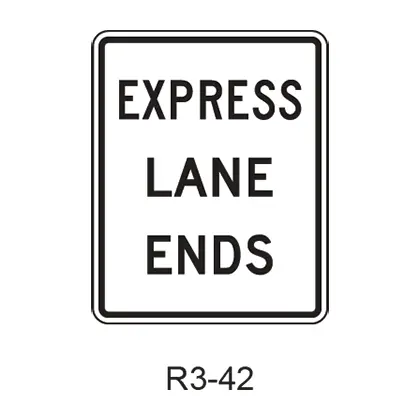 Express Lane Ends R3-42 1
