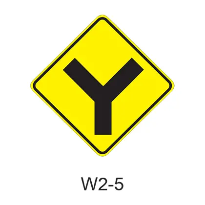Intersection Warning (Y) W2-5 1