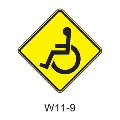 Handicapped [Isa Symbol] W11-9 1