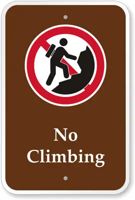 No Climbing [Symbol] Ps-082(Ca) 1
