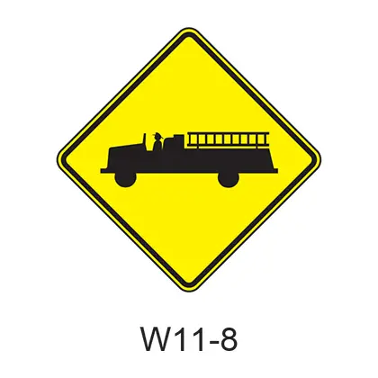 Emergency Vehicle [Symbol] W11-8 1
