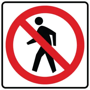 No Ped Xing Symbol Hi 1