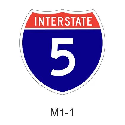 Interstate Route Shield M1-1 1
