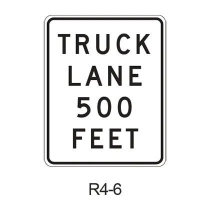 Truck Lane R4-6 1