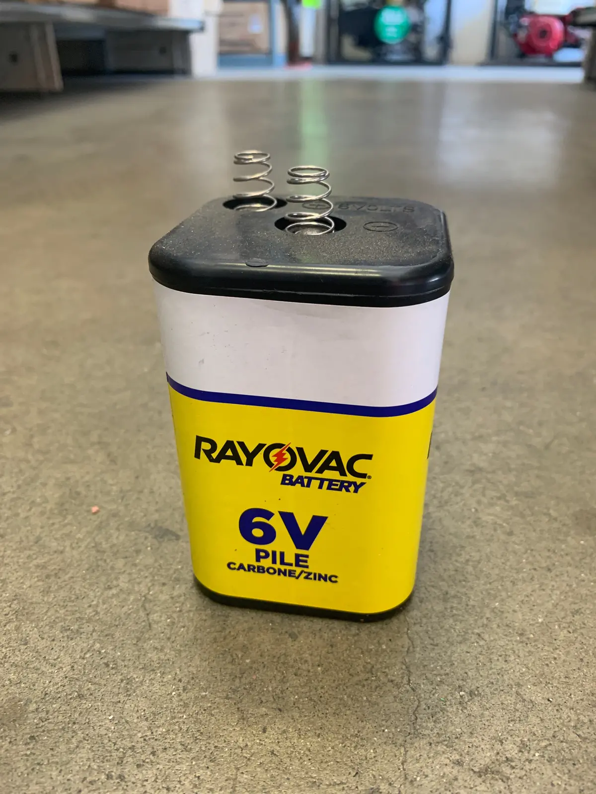 Barricade Flasher Battery 6V 1