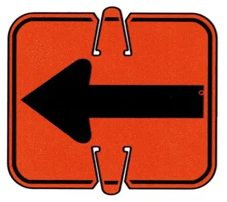 Cone Sign Reversible Arrow 1