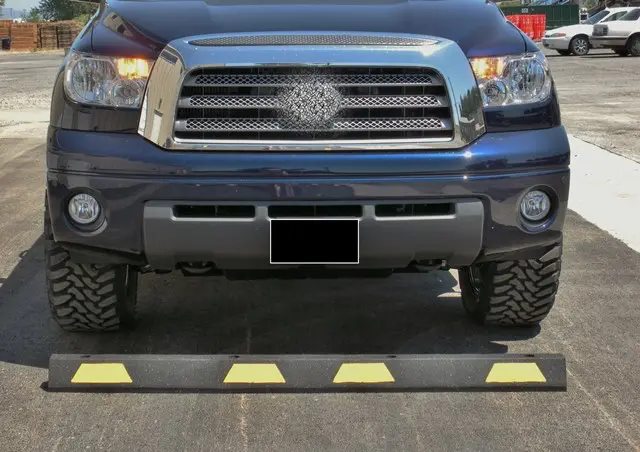 Auto Stop Rubber 6' Blk/Ylw 1