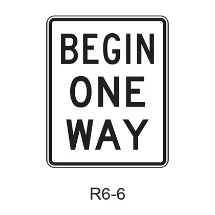 Begin One Way R6-6 1
