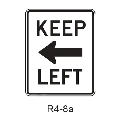 Keep Left R4-8A 1