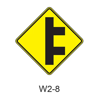 Intersection Warning W2-8 1