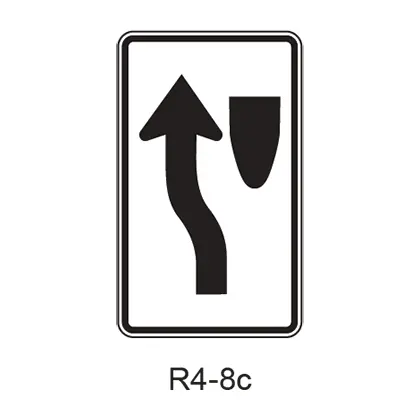 Keep Left [Symbol] R4-8C 1
