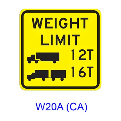 Weight Limit [Symbol] W20a(Ca) 1