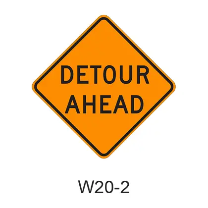 Detour Ahead W20-2 1