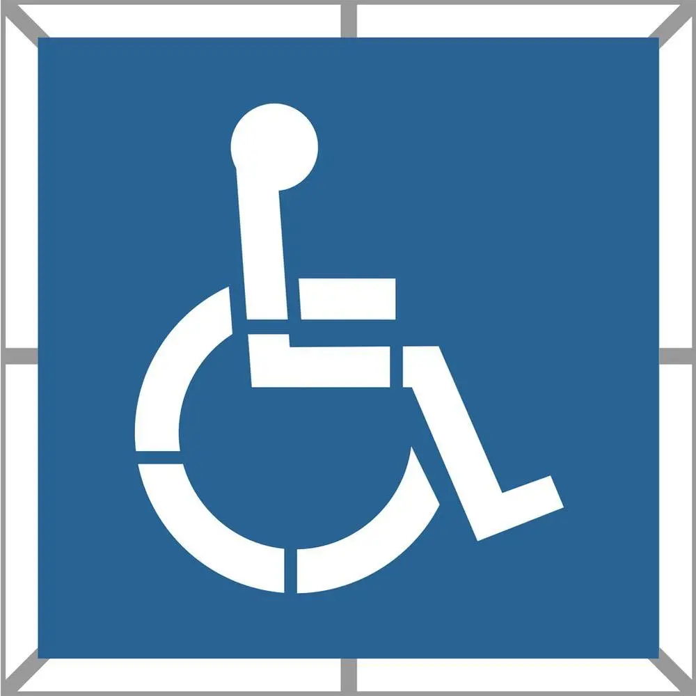 Stencil Handicap Symbol 36" Pl 1
