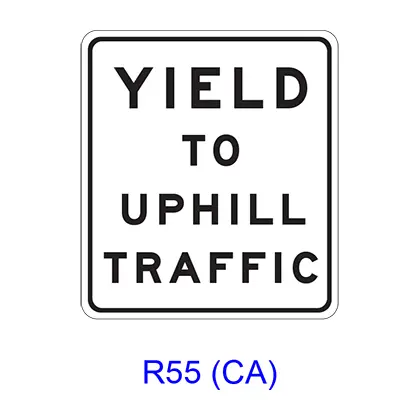Yield To Uphill Traffic R55(Ca) 1