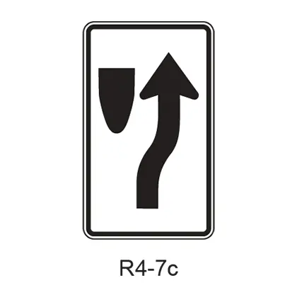 Keep Right [Symbol] R4-7C 1