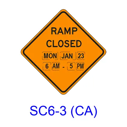 Ramp Closed (Less Than 1 Day) Sc6-3(Ca) 1