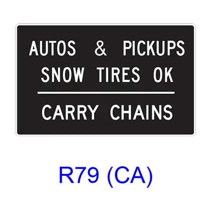 Autos & Pickups Snow Tires Ok ? Carry Chains R79(Ca) 1