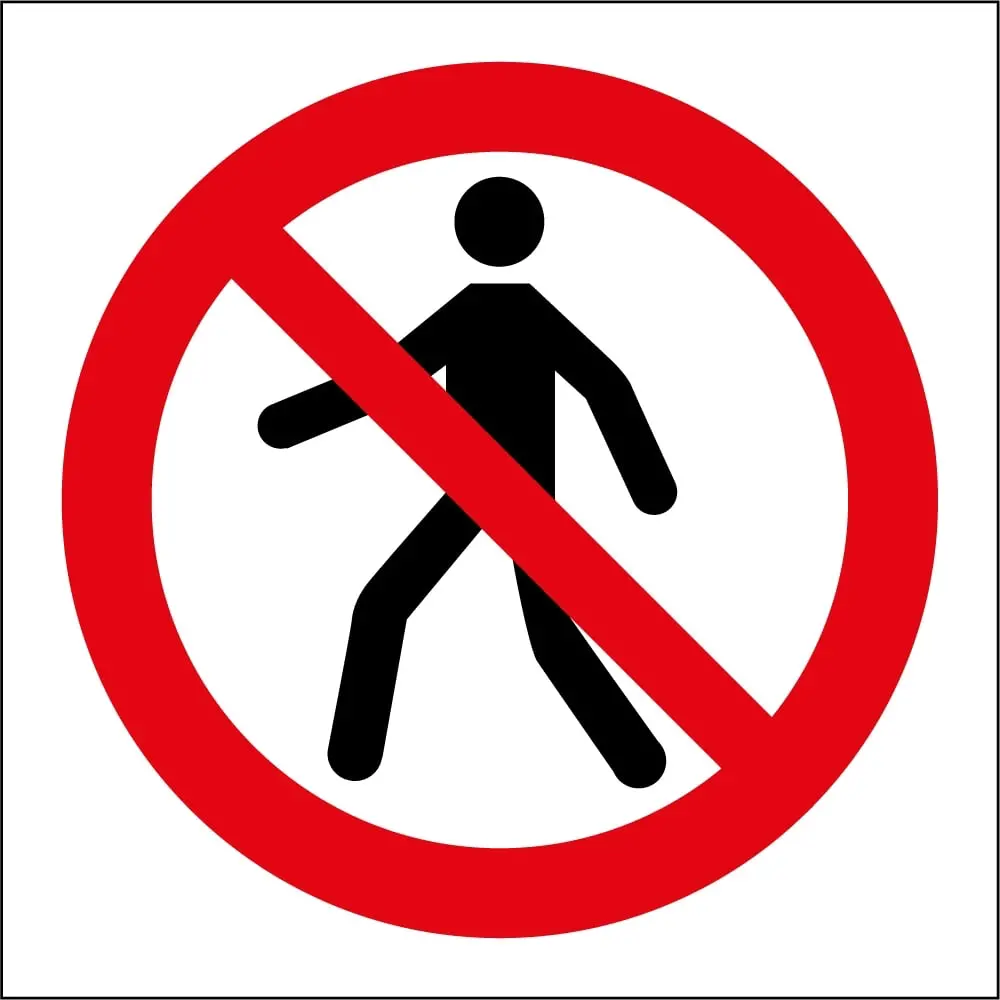 No Pedestrians Prep-068Ca 1