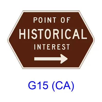 Point Of Historical Interest G15(Ca) 1