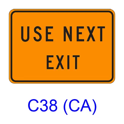 Use Next Exit C38(Ca) 1