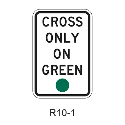 Cross Only On Green [Green Symbol] R10-1 1