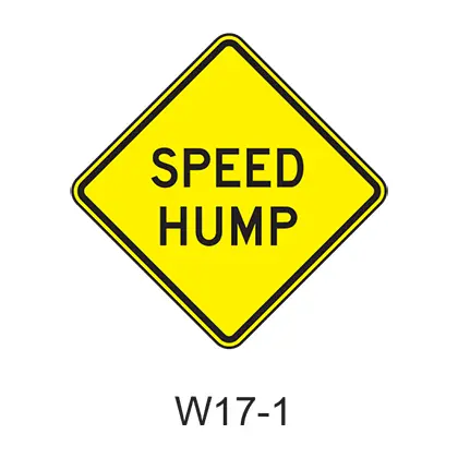 Speed Hump (Bump) W17-1 1
