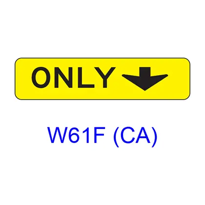 Only (W/ Down Arrow) W61f(Ca) 1