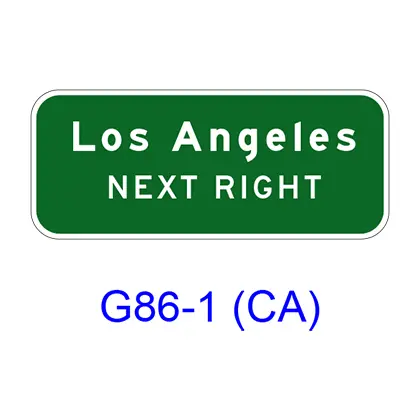 Supplemental Destination (Next Right (Left)) G86-1(Ca) 1