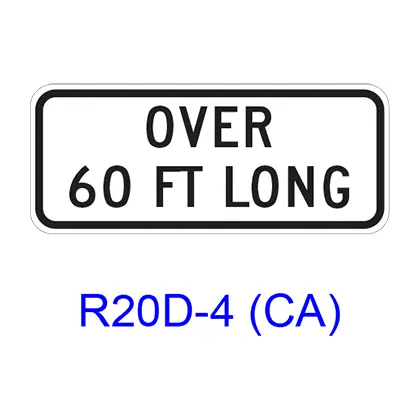 Truck Exclusion [Plaque] R20d-4(Ca) 1