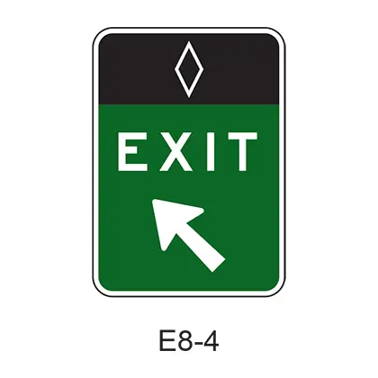 Preferential Lane Direct Exit Gore [Hov Symbol] E8-4 1