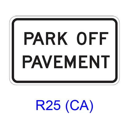 Park Off Pavement R25(Ca) 1