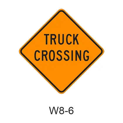 Truck Crossing W8-6 1