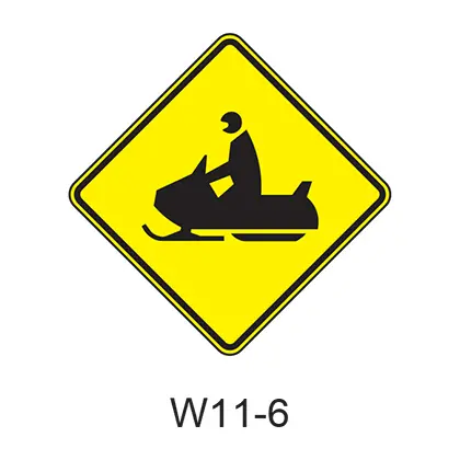 Snowmobile [Symbol] W11-6 1