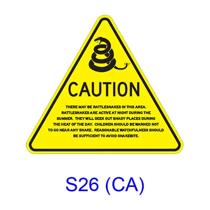 Rattlesnakes Caution S26(Ca) 1