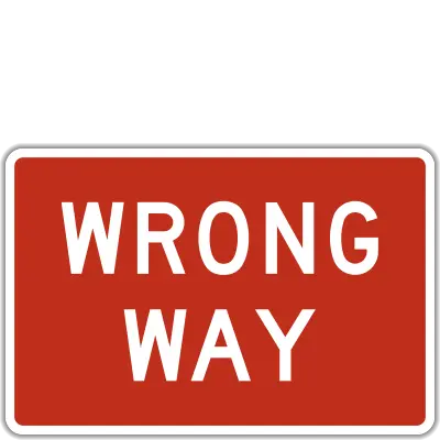 Wrong Way 18 X 24 1