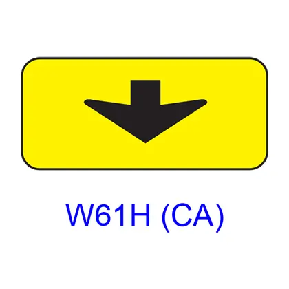 Exit Only (W/ Down Arrow) W61h(Ca) 1