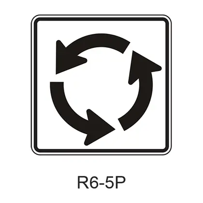 Roundabout Circulation [Plaq] R6-5P 1
