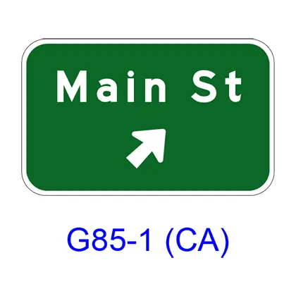 Exit Direction G85-1(Ca) 1
