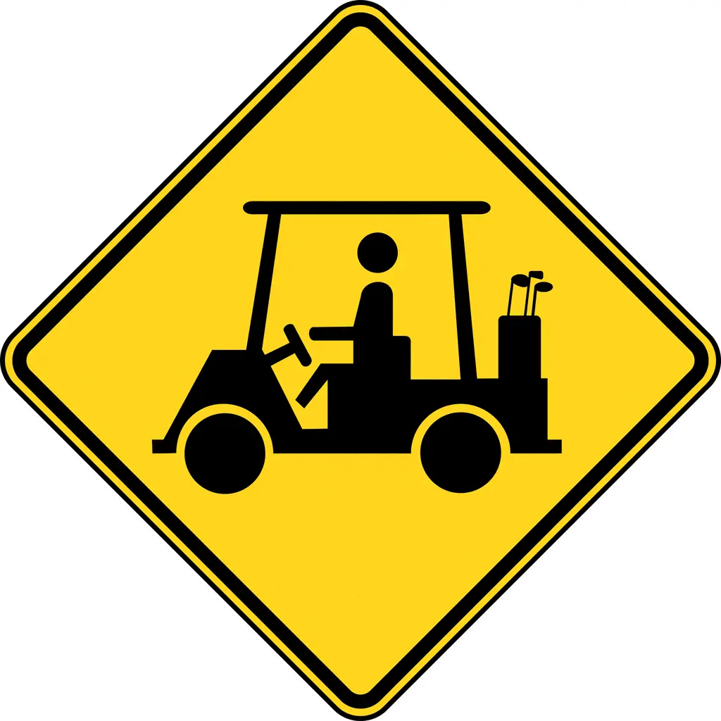 Golf Cart Hi 30" (Blk/Ylw) 1