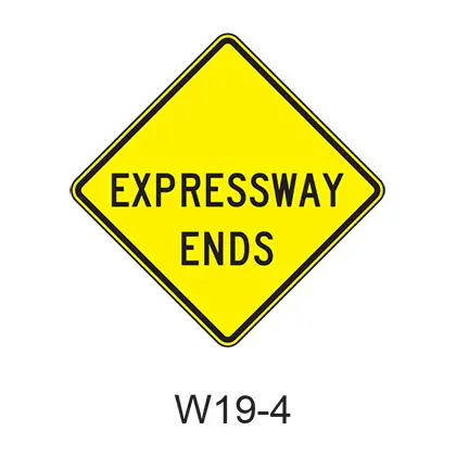 Expressway Ends W19-4 1