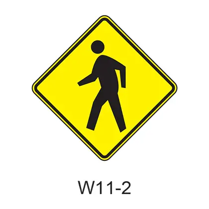 Pedestrian Crossing [Symbol] W11-2 1