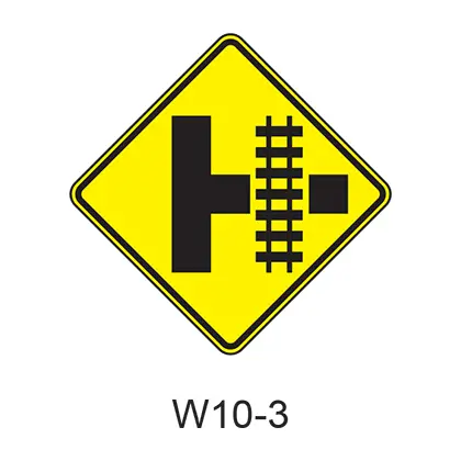 Grade Crossing Advance Warning W10-3 1