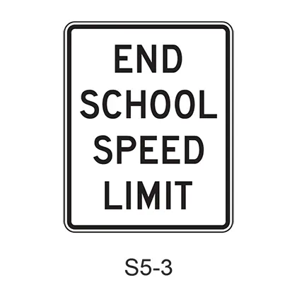 End School Speed Limit S5-3 1