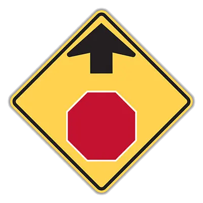 Stop Ahead Symbol Hi 30X30 080 1