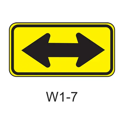 2-Direction Large Arrow W1-7 1