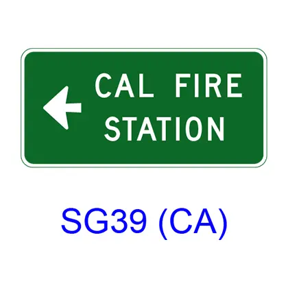 Cal Fire Station With Arrow Sg39(Ca) 1